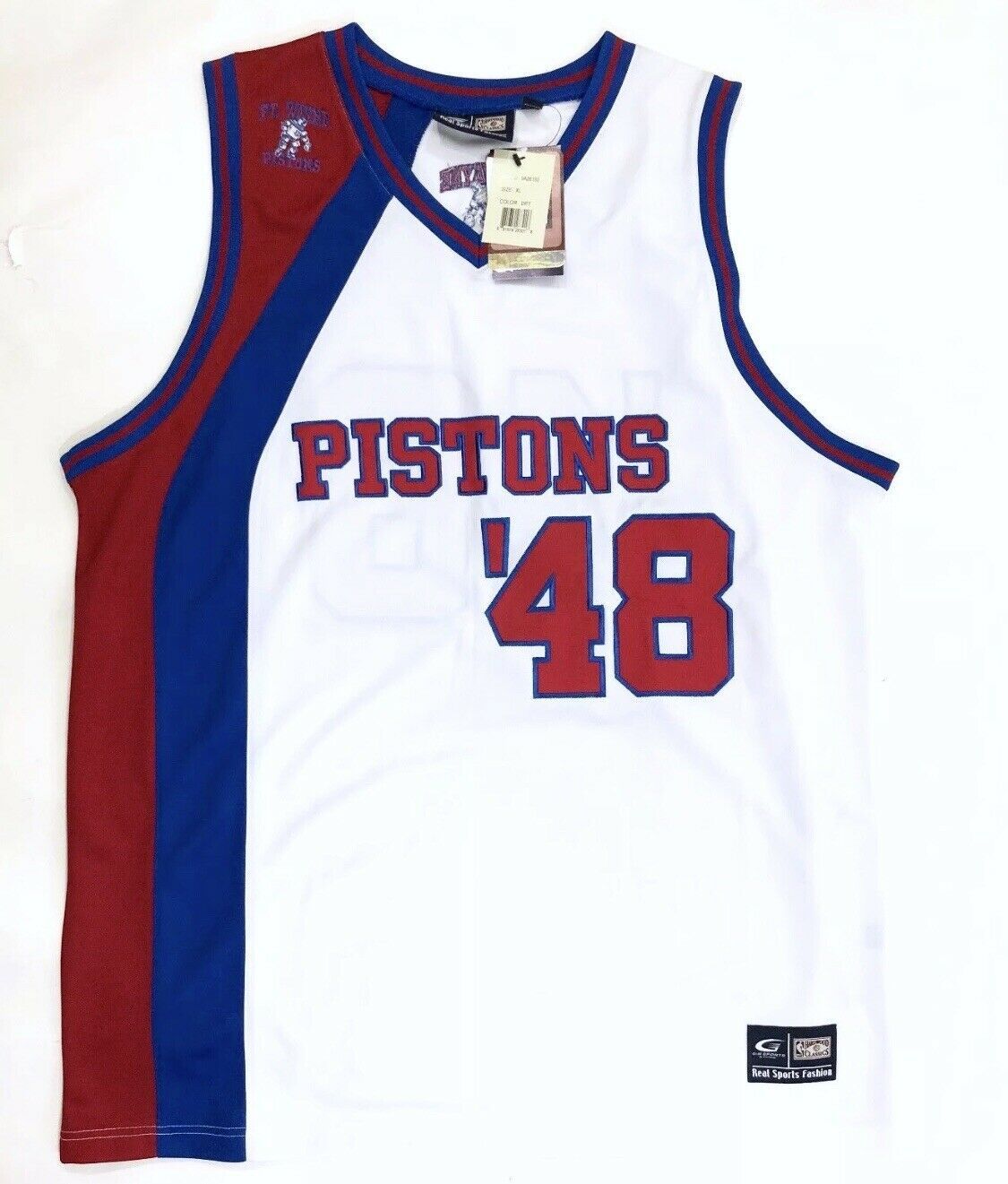 G III Detroit Pistons Fort Wayne XL Basketball Jersey Historical 1948