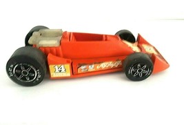 Vintage 1979 Tonka Toys Orange AJ Joyt Jr Plastic Indy Race Car - $11.30
