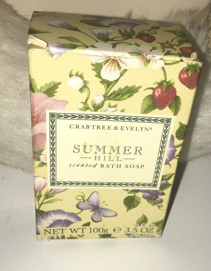 Crabtree & Evelyn Summer Hill Scented Bar Soap Vegetable Base 3.5 oz ...