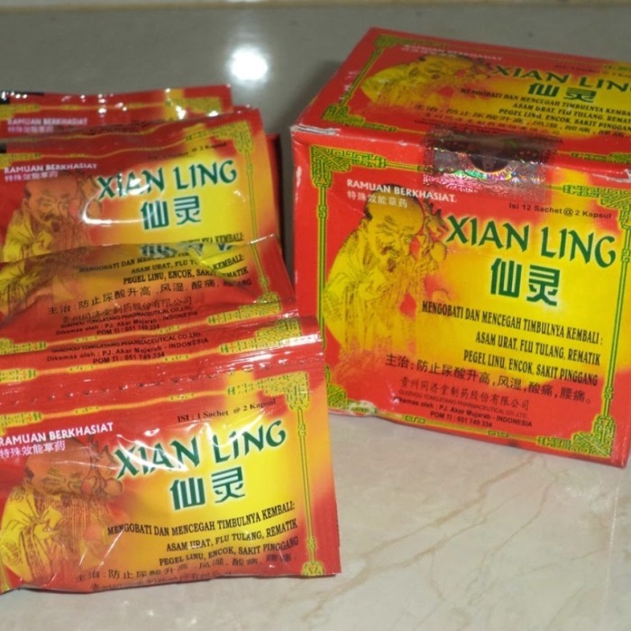 5 Box XIAN LING capsule ORIGINAL for pain, cholesterol, uric acid ...