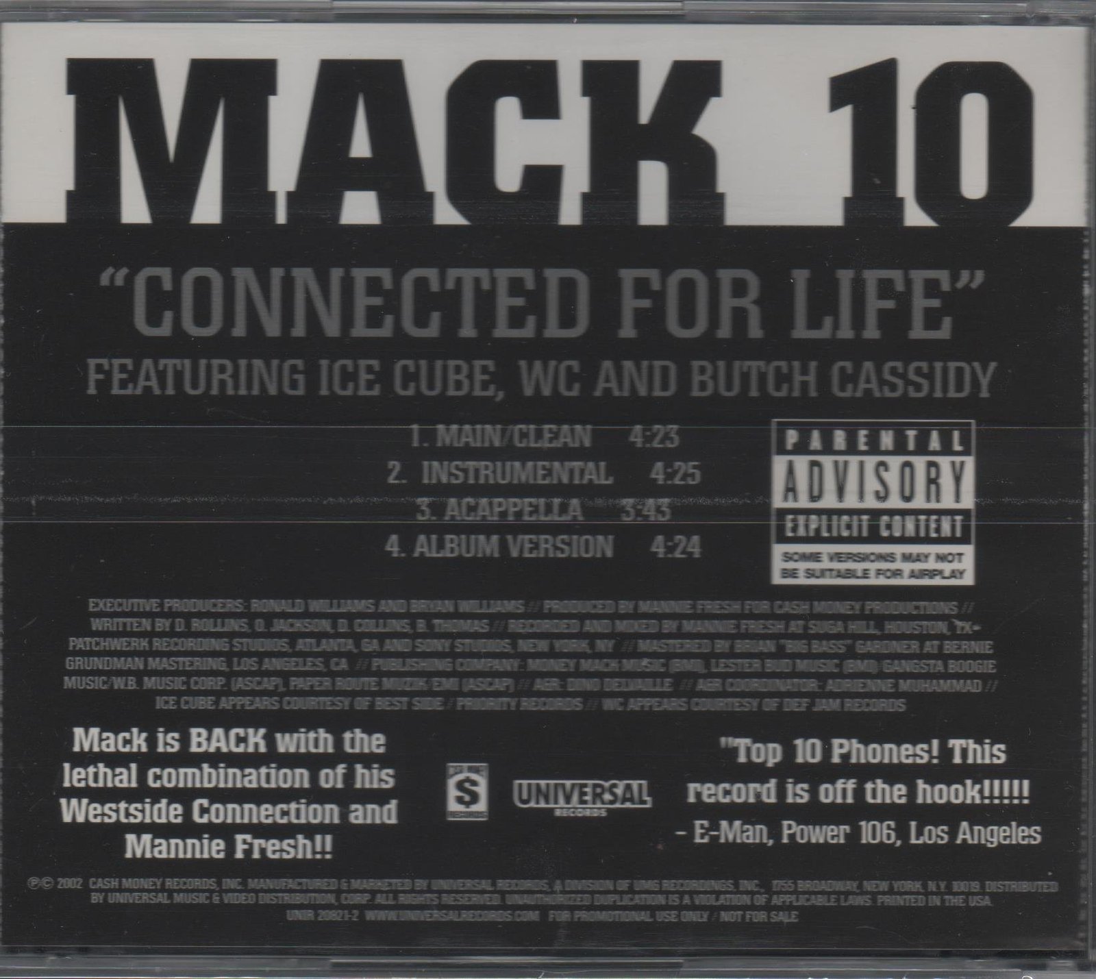 Connected for Life [Audio CD] mack 10