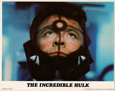 The Incredible Hulk TV series 8x10 inch photo Bill Bixby strapped in machine