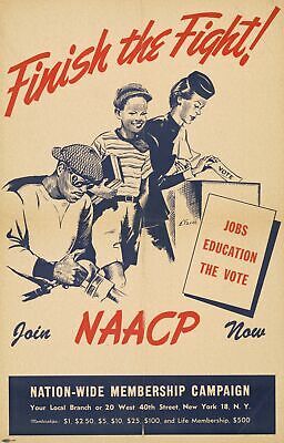 Wall Decor Poster.Home room interior art design.Join NAACP.Civil Rights.11573