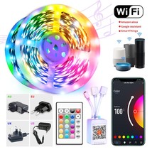 Tuya LED Strip Lights WIFI&amp;Bluetooth Controller RGB Gaming Decoration Ba... - $101.98