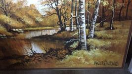 Large 61"x 49" Original Walter Sherwood Landscape Oil Painting Signed Artist Art image 4