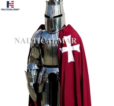 Medieval Knight Crusader Full Suit Of Armor - Wearable Cosplay Costume  image 3