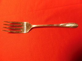 6 1/2&quot; S.P., Salad Fork from Tudor/Oneida, in the Bridal Wreath Pattern. - $8.99