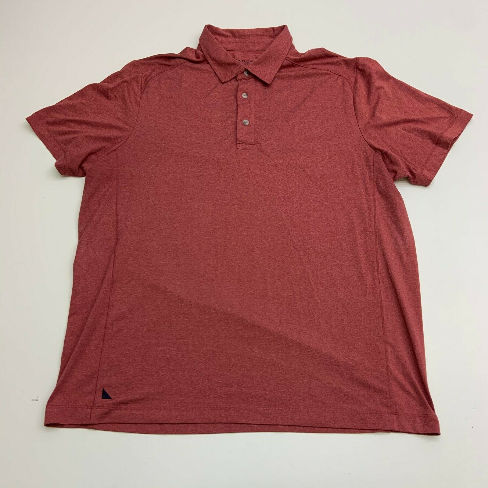 UNTUCKit Polo Shirt Mens XL Red Polyester Spandex Short Sleeve Casual ...