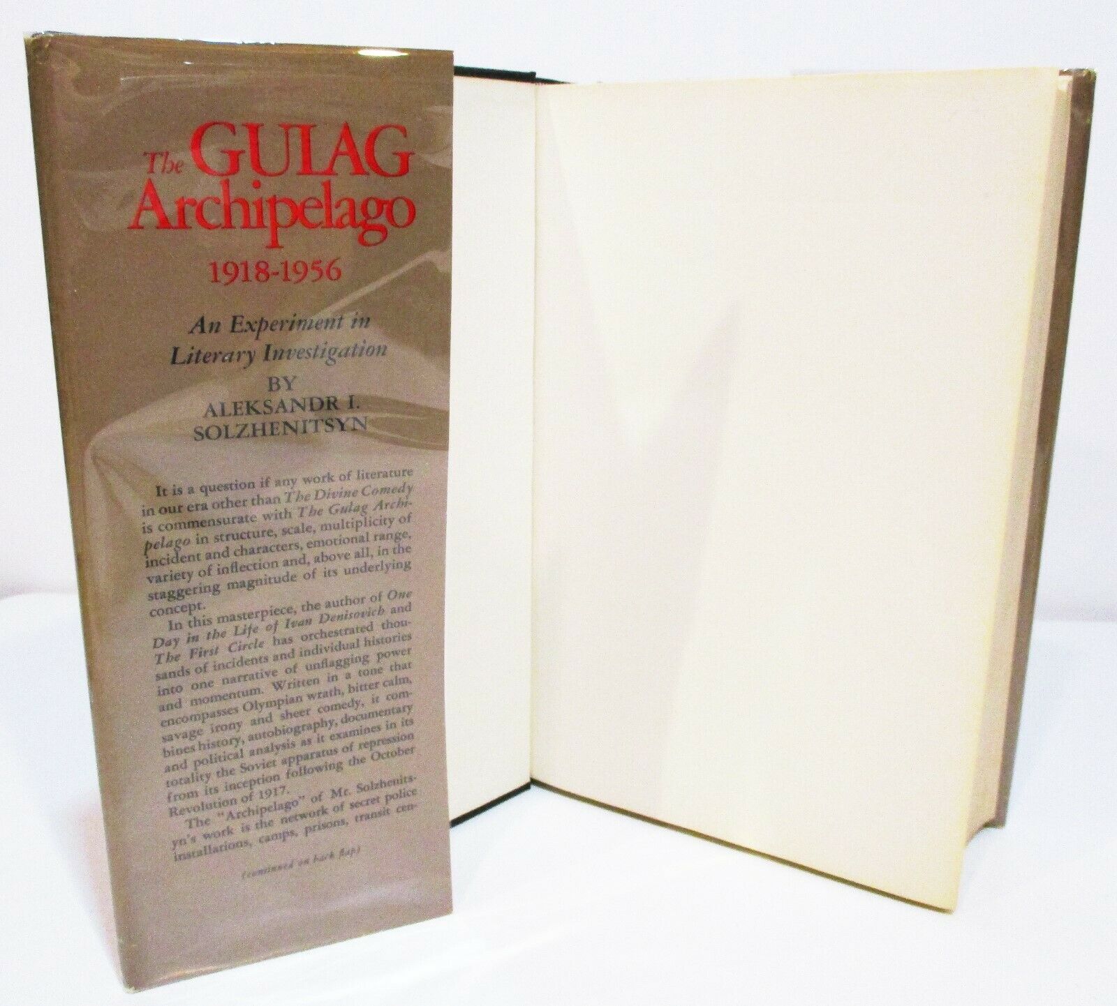THE GULAG ARCHIPELAGO 1, 2, 3 by ALEXANDER SOLZHENITSYN 3 VOLUME HCDJ