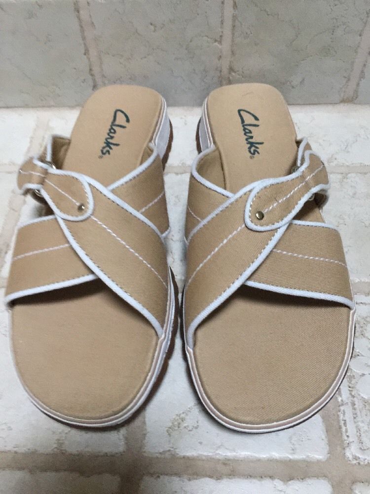 clarks canvas sandals