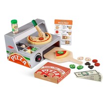 Melissa &amp; Doug Top &amp; Bake Wooden Pizza Counter Play Set (34 Pcs) - $92.99
