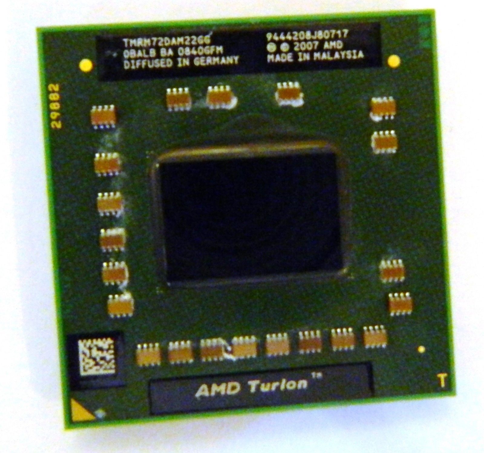 AMD CPU TURION X2 RM-72 DUAL CORE 2.1GHz PROCESSOR TMRM72DAM22GG - $5.89
