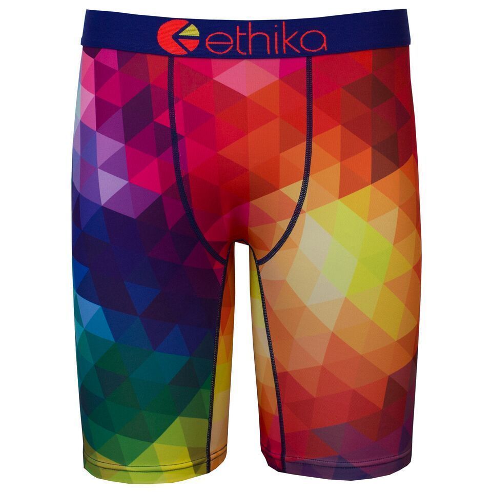 Image of Ethika the Staple Fit Spectrum Rainbow Men Underwear No Rise Boxer Shorts Briefs