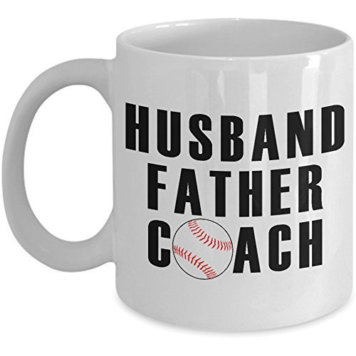 Husband Father Coach Coffee Mug - Novelty Ceramic Cup Daddy Gift For Dads
