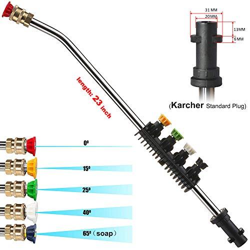Angle Wand Accessorie Kit for Karcher Pressure Washer,Gutter Cleaner