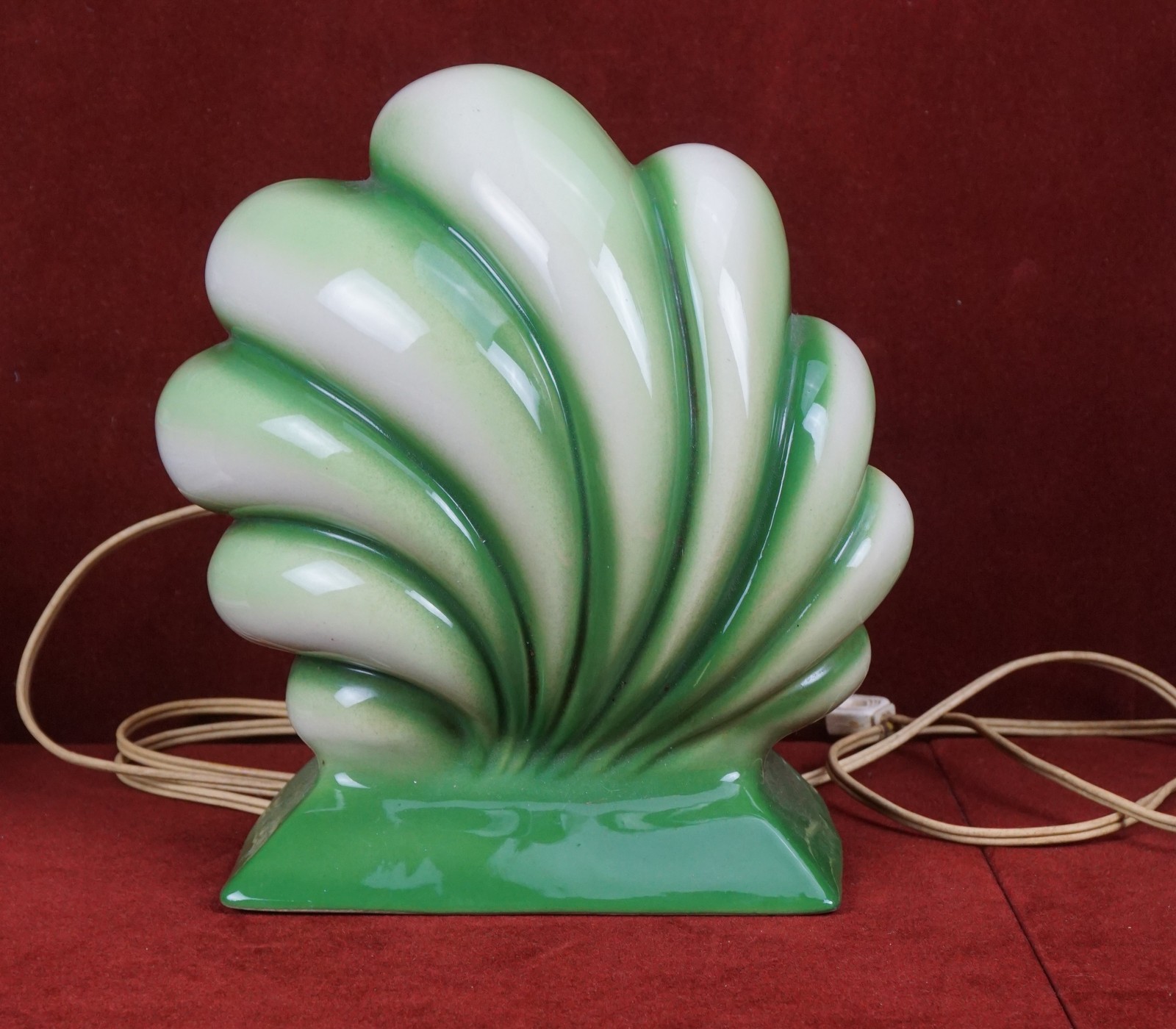 Vintage Sea Wave Seashell TV Lamp 1950's TV Lamps