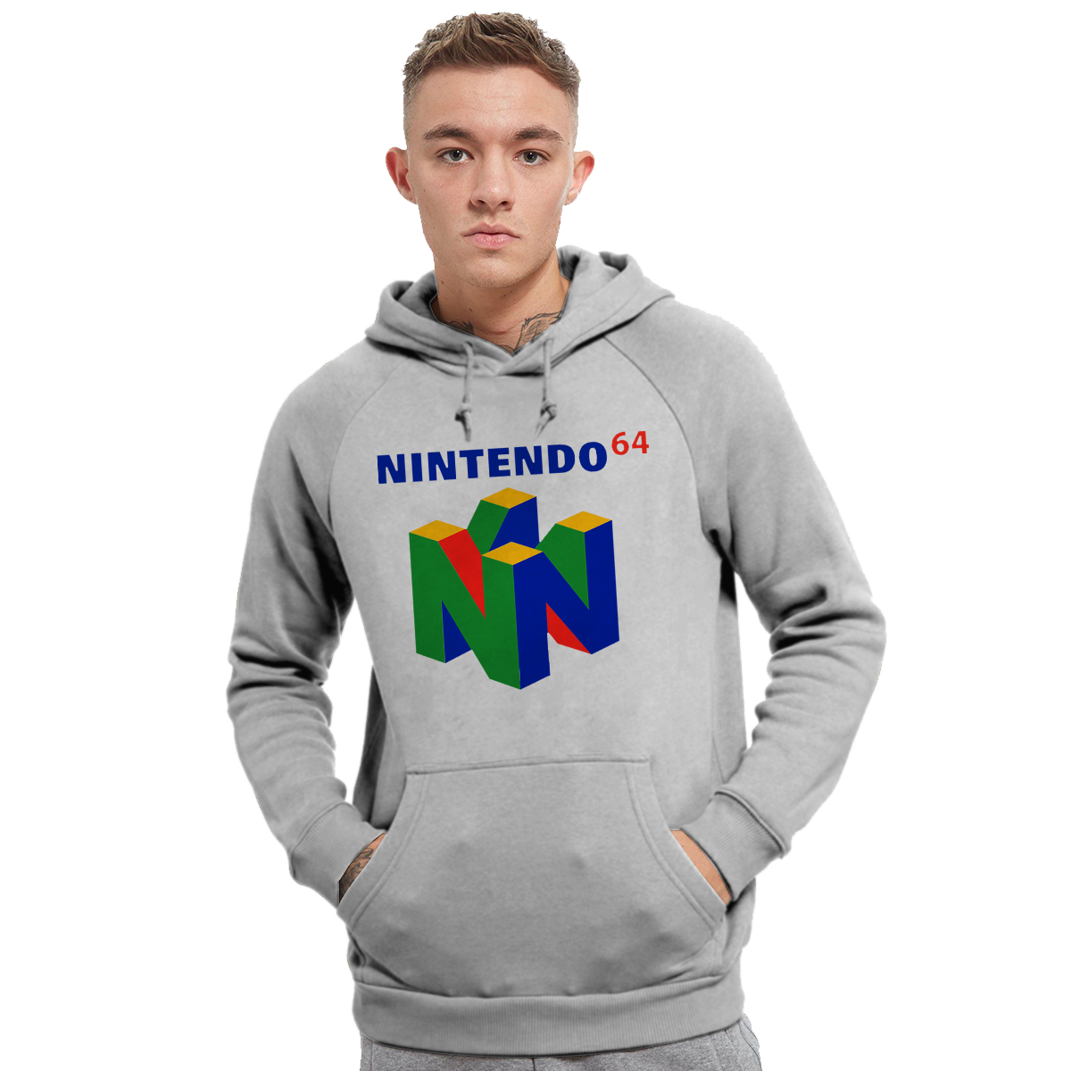 nintendo 64 cropped hoodie