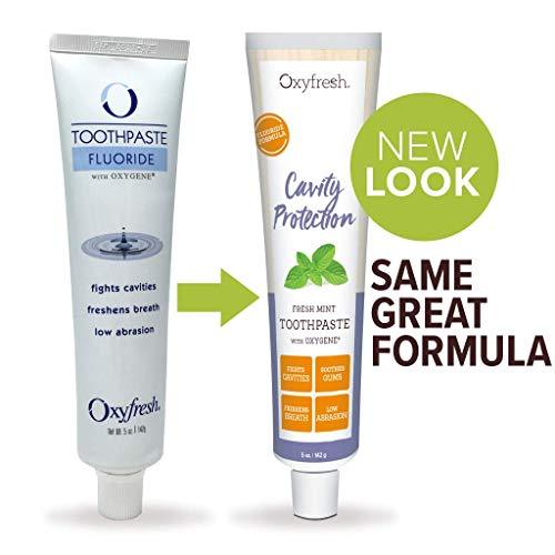 Oxyfresh Fluoride Mint Toothpaste Low Abrasion, Cavity Fighting