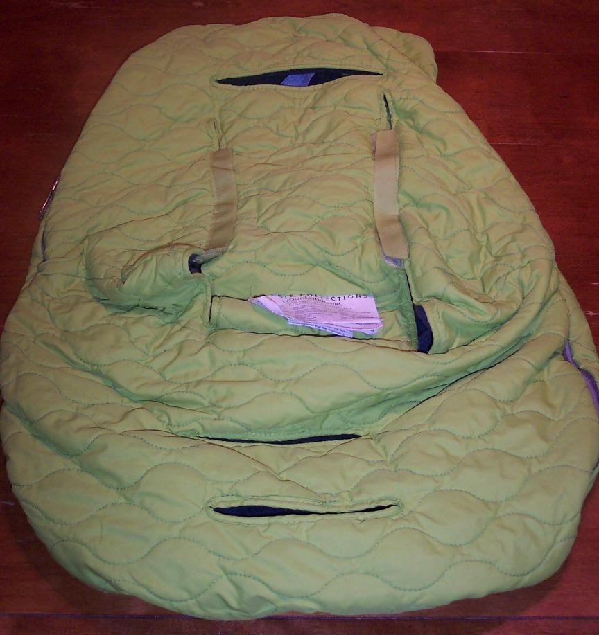 JJ Cole Collections URBAN BUNDLE ME CAR SEAT COVER BLANKET IN LIME