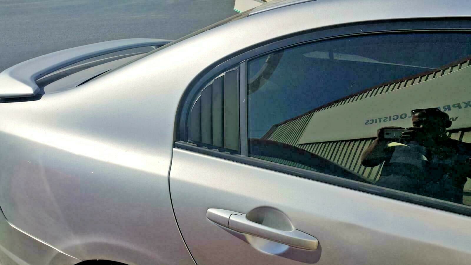 Fits 2012-2015 Honda Civic Sedan Rear Quarter Panel Side Window Louvers Vent