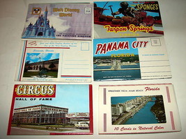 6 1960-70s Florida Souvenir Postcard Folder Photo Sets - $17.99