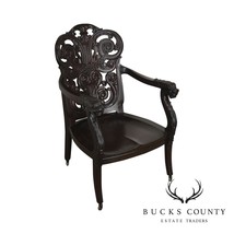 Antique 19th Century Renaissance Carved Mahogany Arm Chair - $995.00