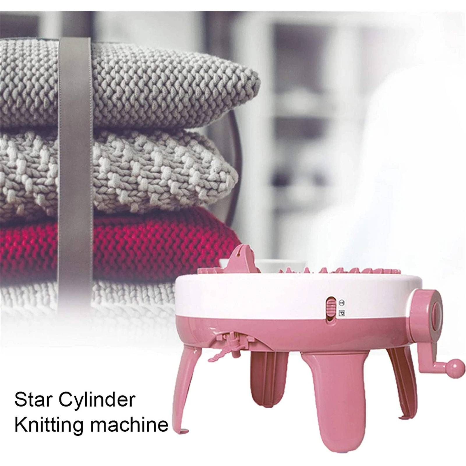 New Professional Scarf Knitting Machine Weaving Loom Kit 48 Needles Weaver