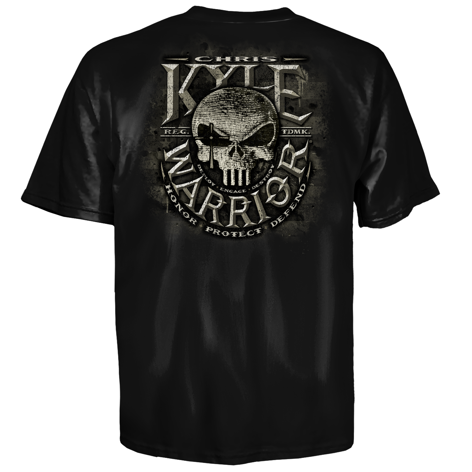Chris Kyle Frog Foundation Deploy Engage Destroy Skull Warrior T Shirt ...