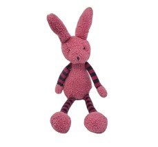 Little jellycat slackajack striped pink bunny easter stuffed animal - $73.52