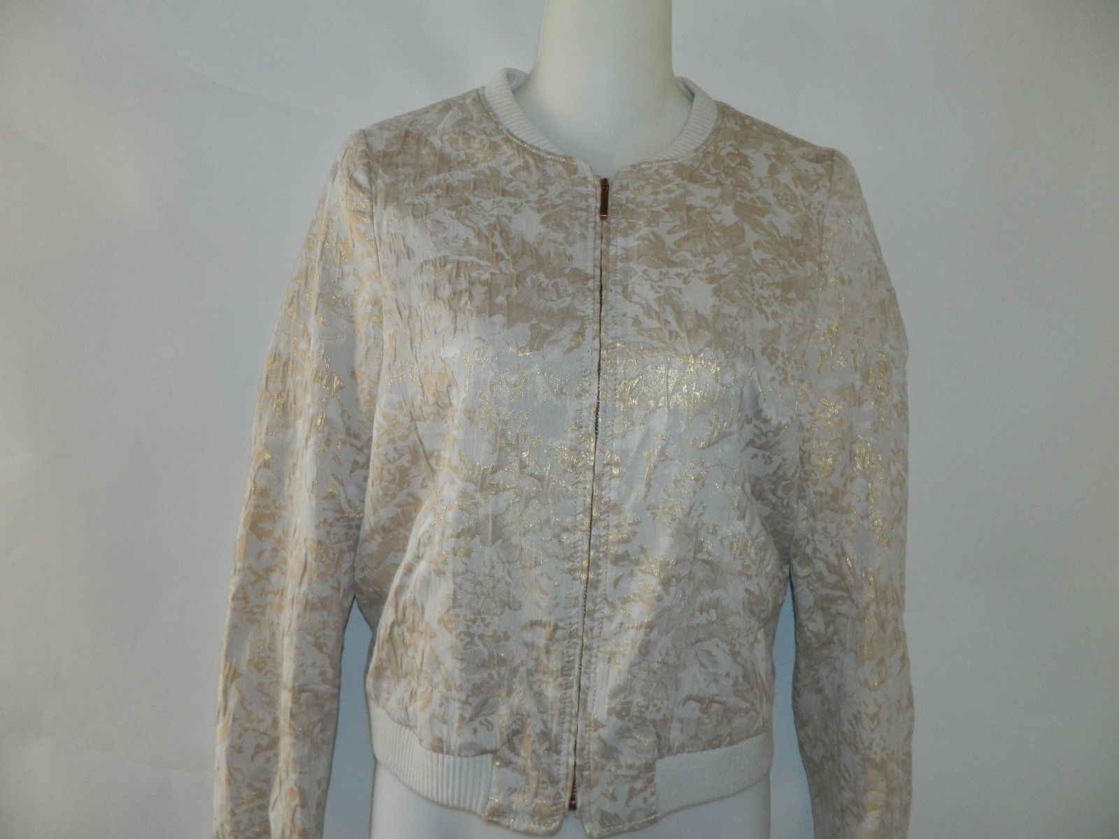 zara gold bomber jacket