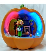 Hyde And Eek Animated Halloween Scene Decor With Light And Music Pumpkin - $39.55