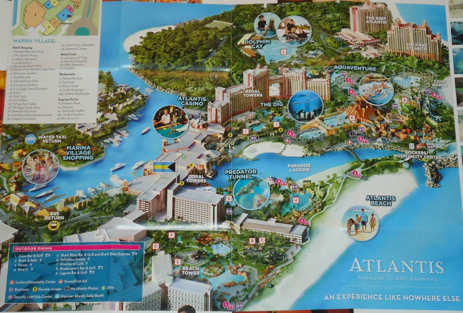 Atlantis Bahamas Property Map Brand New*** Atlantis Water Park Map And 50 Similar Items