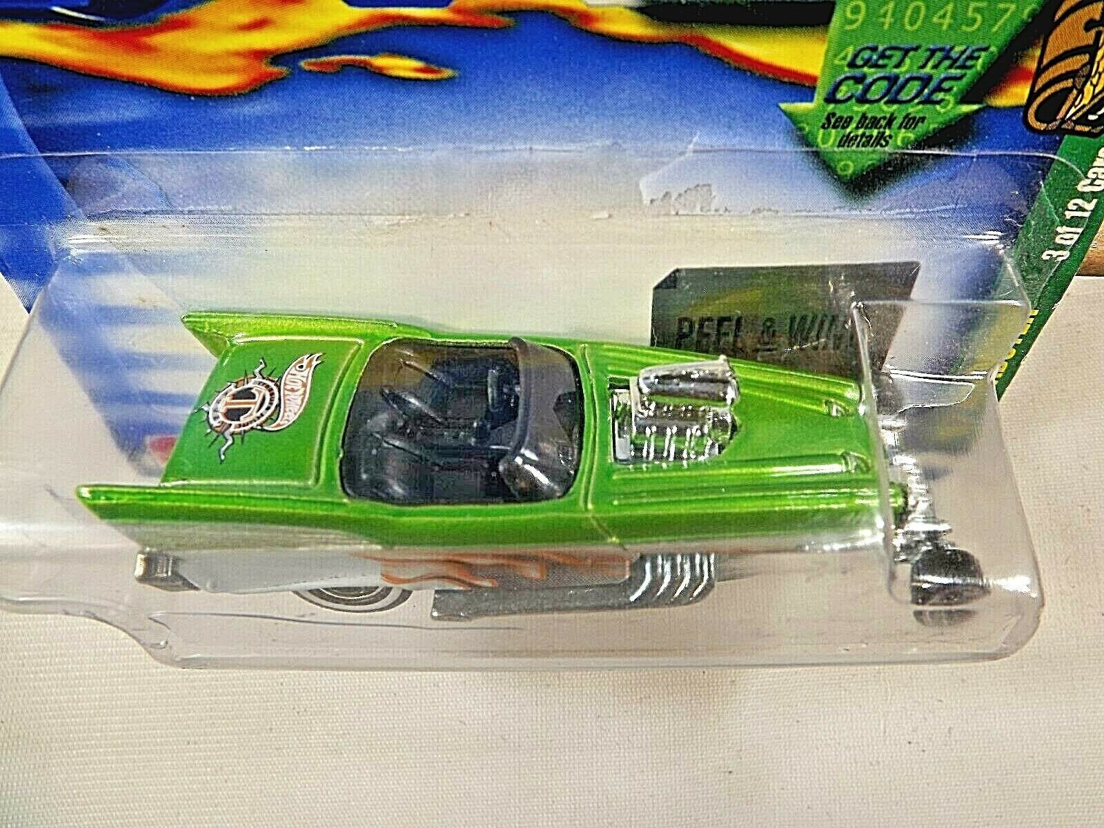 2002 Hot Wheels #003 Treasure Hunt 3/12 '57 ROADSTER Green w/WWDD Real ...