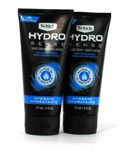 2 Count Schick 6 Oz Hydro Sense Hydrate With Olive Oil Non Foaming Shave Cream