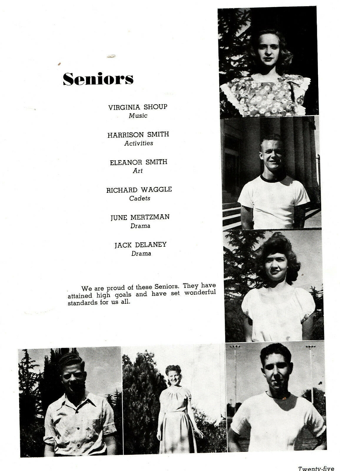 1945 Porterville High School Yearbook, El Granito, Porterville