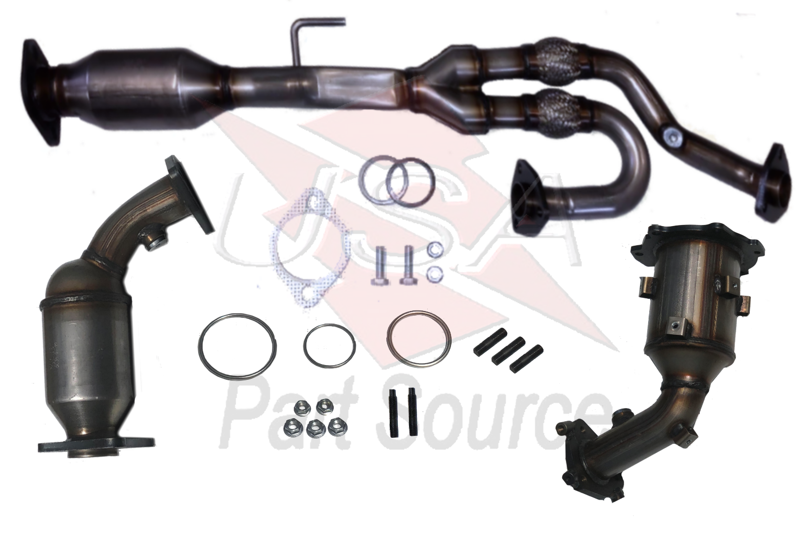 0409 for NISSAN QUEST 3.5L REAR FRONT YPIPE CATALYTIC CONVERTER