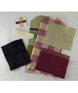 SILK Sewing Kit *Green, Gold, Burgundy, Cream and Black* Needle, Thread ... - $25.00