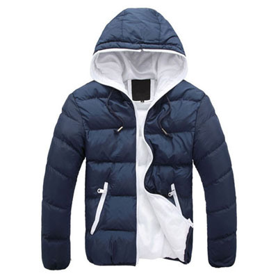 Image of New Men's Slim Casual Warm Jacket Hooded Winter Thick Coat Parka Overcoat Hoodie