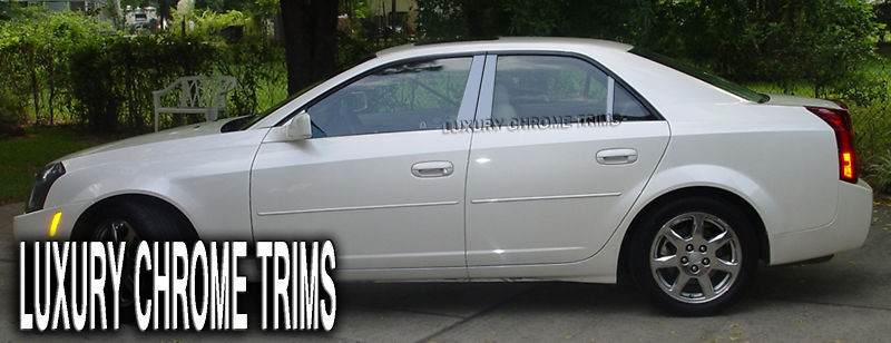 2003-2007 Cadillac CTS chrome pillar post trim stainless steel molding