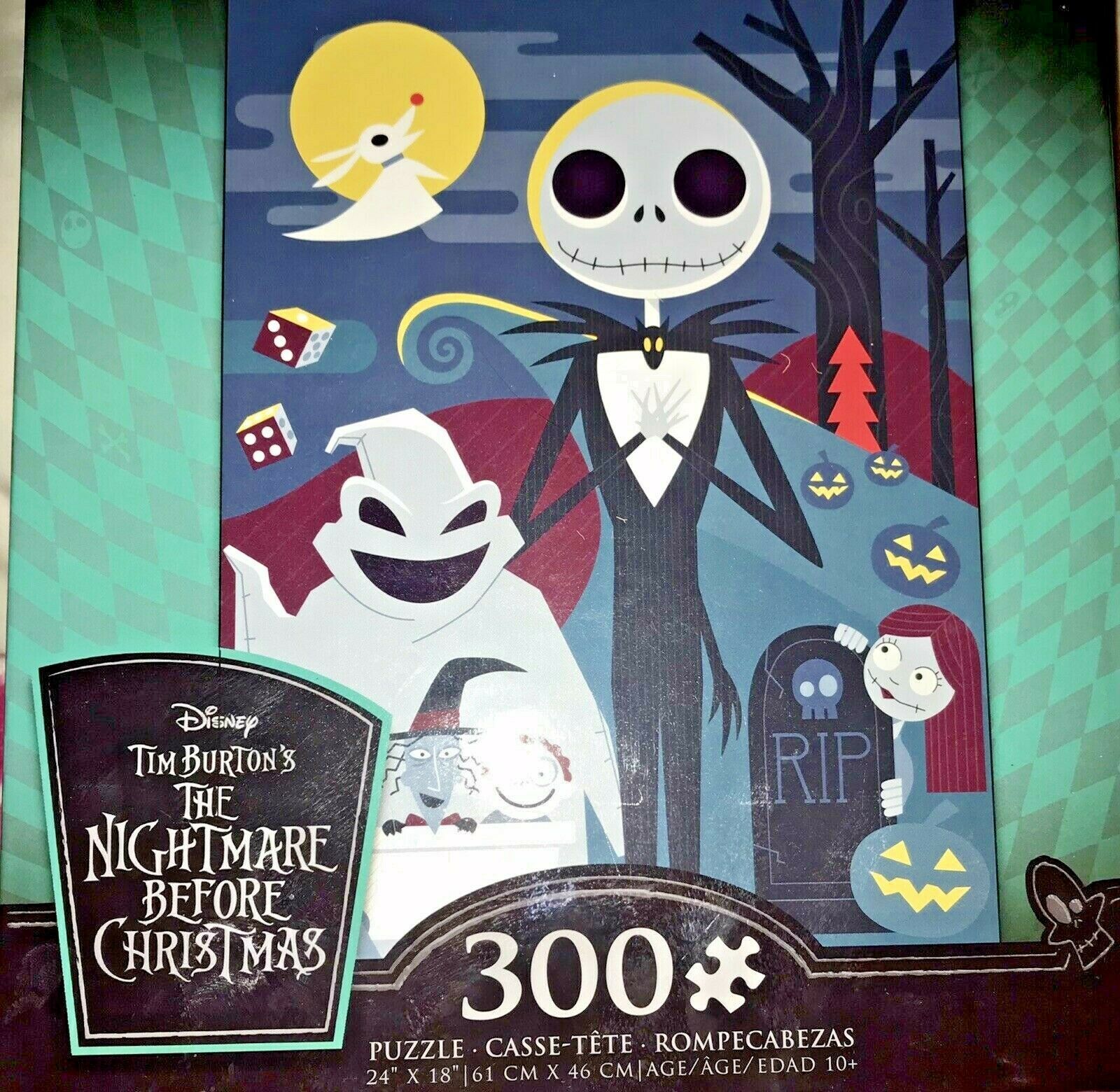 Ceaco Disney Nightmare Before Christmas Poster 550 Piece 18 x 24 Jigsaw Puzzle 