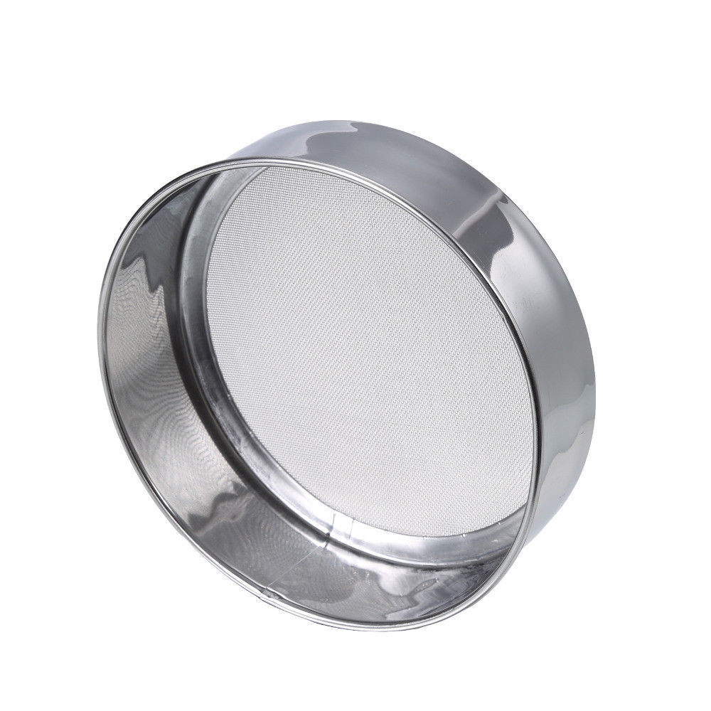 Flour Sieve Stainless Steel Round Mesh Sifter Strainer Baking Icing