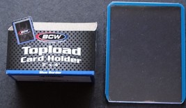 (1 Loose Holders) BCW Blue Border Regular 20pt Card Top Loader Card Holder  - $0.99