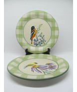Lenox Summer Greetings Dinner plates Goldfinch and Baltimore Oriole bund... - $33.32