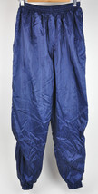 Vtg Nike Cross Training Windbreaker Track Pants Navy Blue Satin Swishy Lined - $29.69