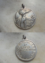 Italian Army school 2nd Course Military Medal in SILVER 800 Original 1946 - $29.00