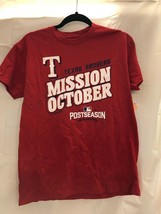 MLB Texas Rangers 2016 Mission October Post Season boys t-shirt - $8.50