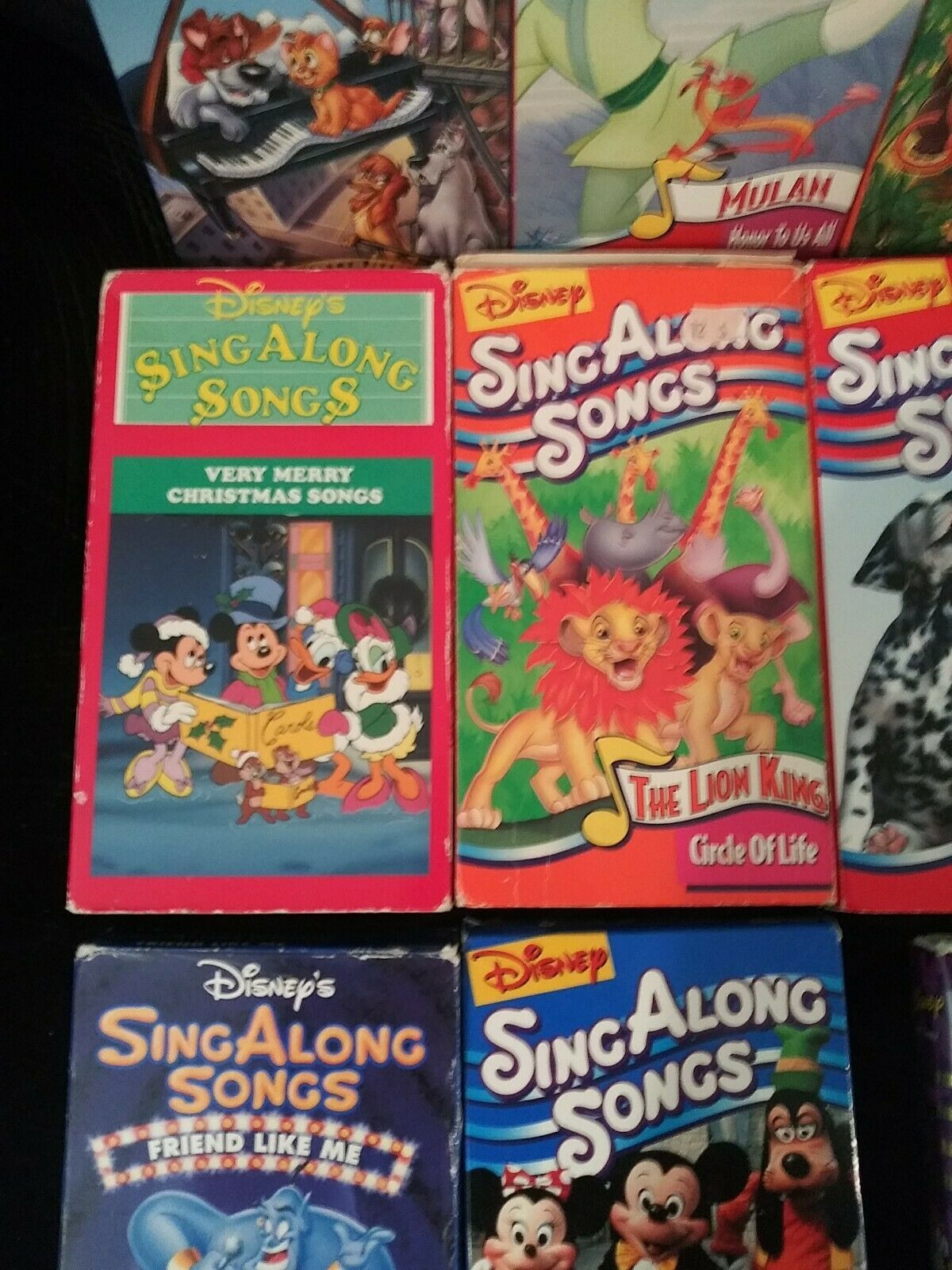 Disney Sing Along Songs VHS lot of 11 preowned tested OOP - VHS Tapes