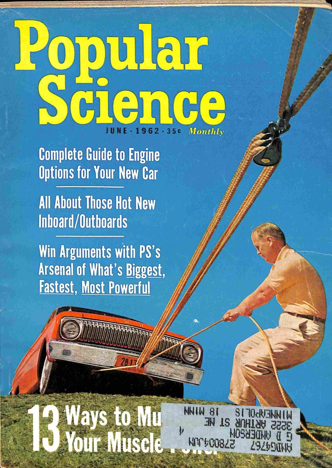 Popular Science, June 1962 Magazine Back Issues