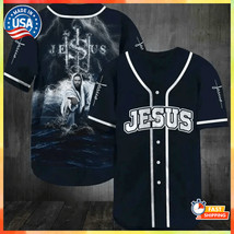 Custom Jesus Hold My Hand Baseball Jersey Size S-5XL - $27.99+