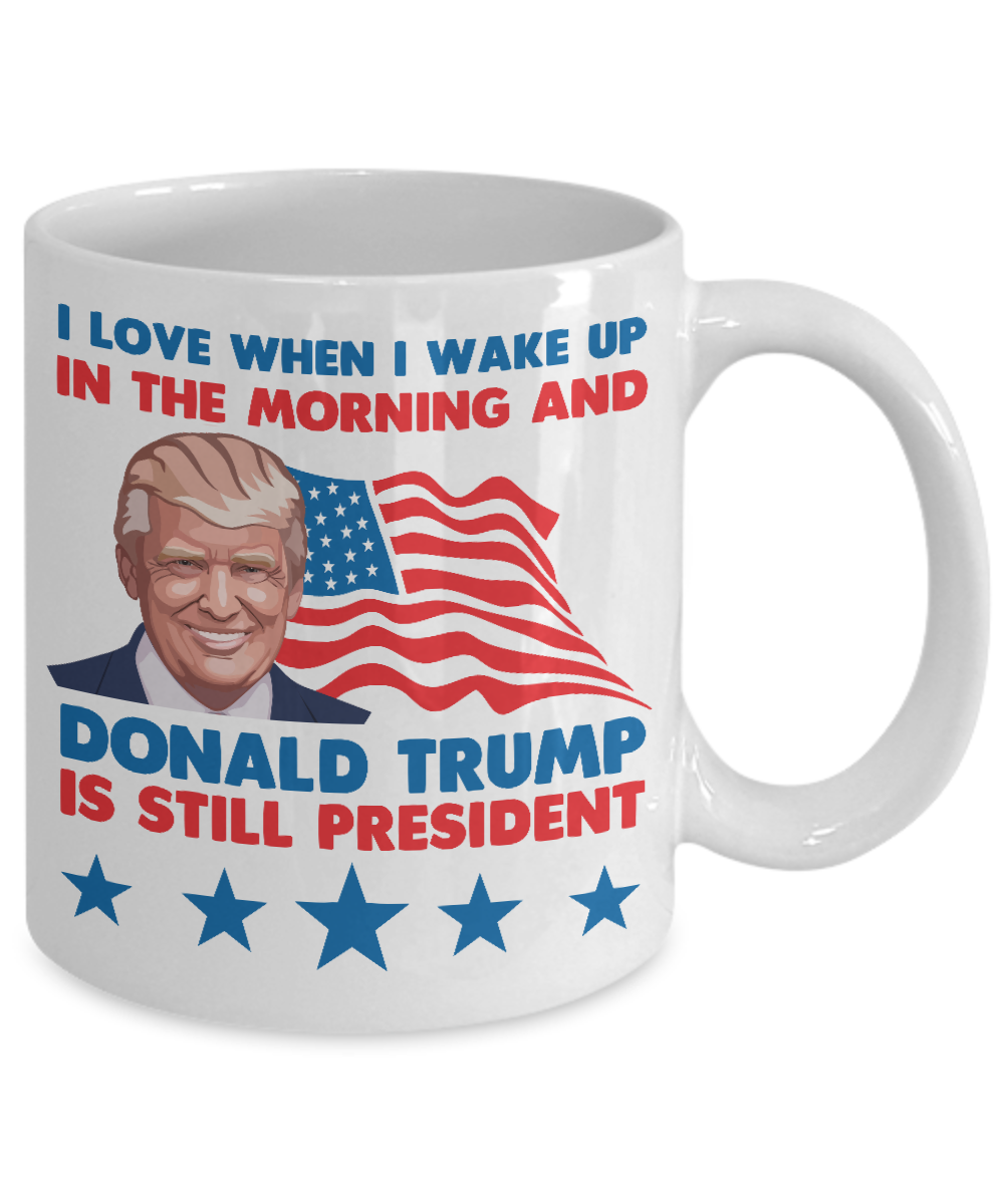 President Donald Trump Coffee Mug Funny Cup 11 Oz Us Make America Great